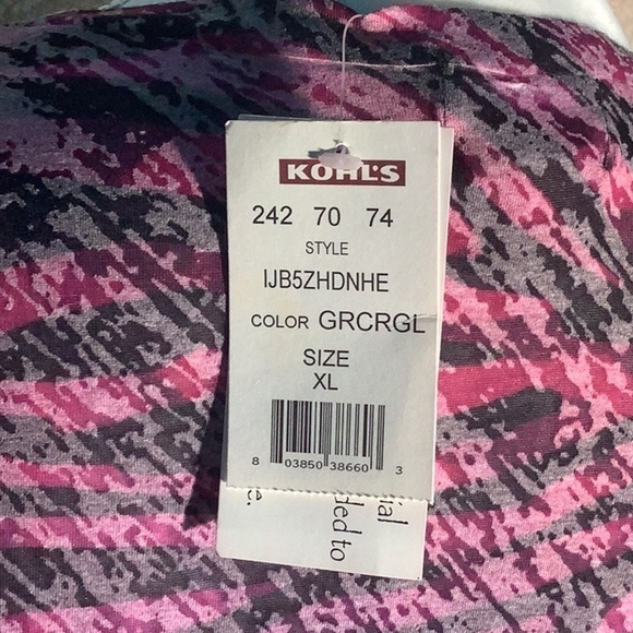 Eyelash Couture NEW - Sz XL -  super cool long sleeve - pattern transparent  TOP - Picture 8 of 11